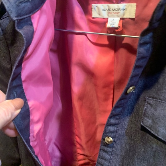 Isaac Mizrahi Jean dress fully lined in pink - Picture 9 of 10